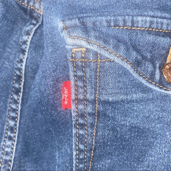 Levis 542 Shorts Womens plus Size 20 Blue Denim Bermuda - Picture 3 of 5